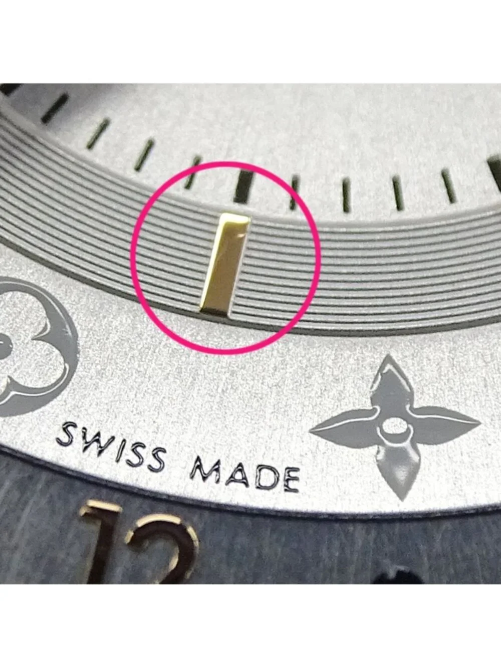 Louis Vuitton Watch Tambour Moon Dual Time Quartz Stainless Steel Silver